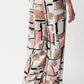 Wide-leg Abstract Trousers