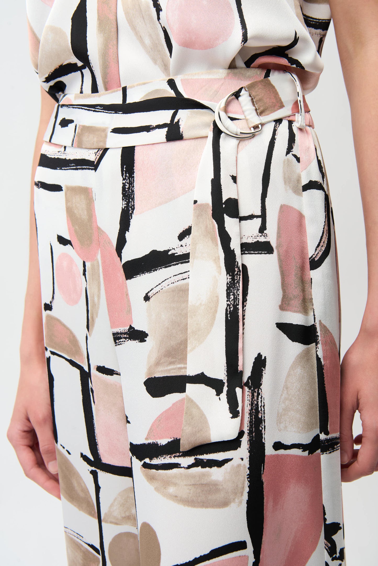 Wide-leg Abstract Trousers