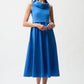 blue dress
