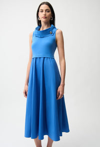 Sleeveless A-line Midi Dress