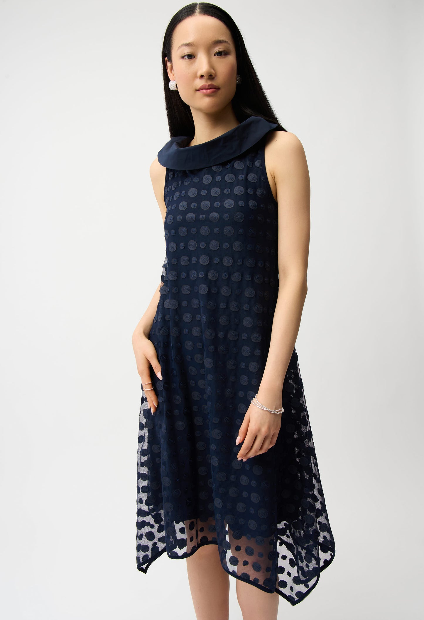 Knee-length Polka Dot Dress