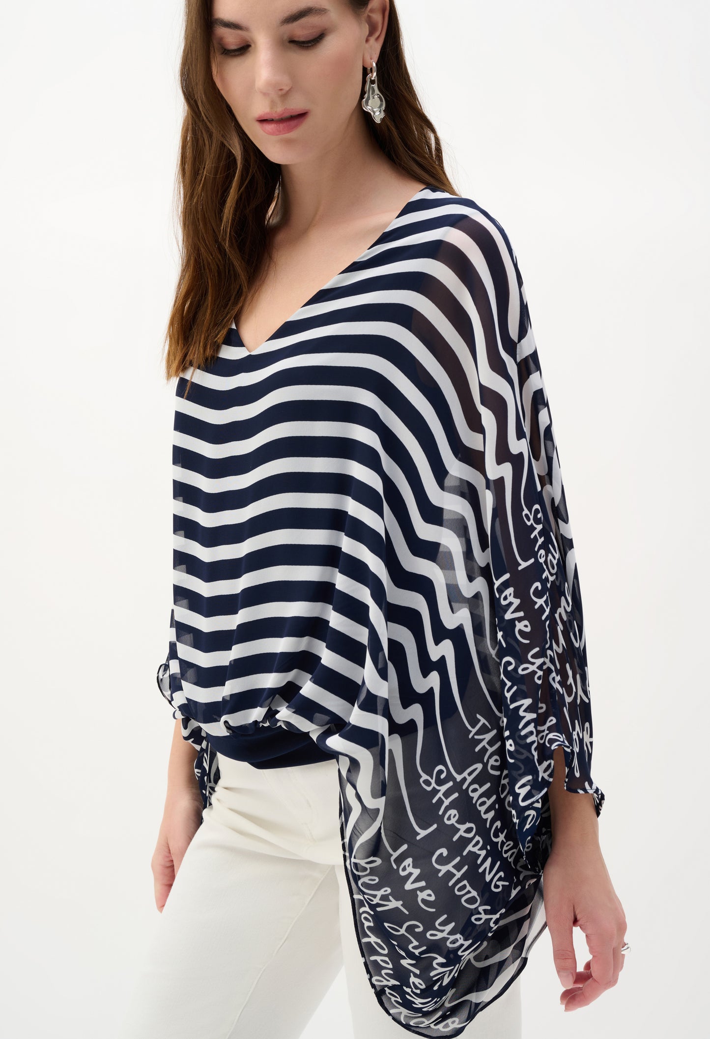 V-neck Striped Pullover