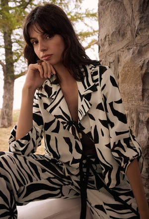 animal print top