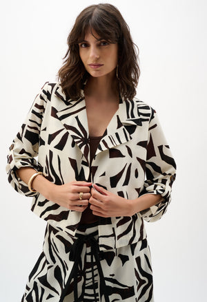 Animal Print Casual Light Jacket
