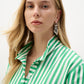 Stripe Print Straight Shirt