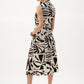 Midi Wrap Dress With Belt
