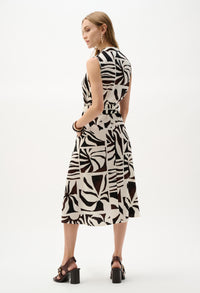Midi Wrap Dress With Belt