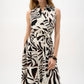 Midi Wrap Dress With Belt