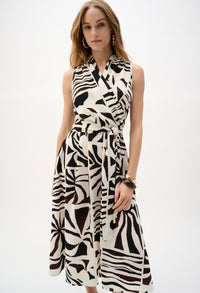 Midi Wrap Dress With Belt