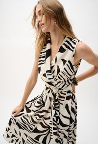 Midi Wrap Dress With Belt