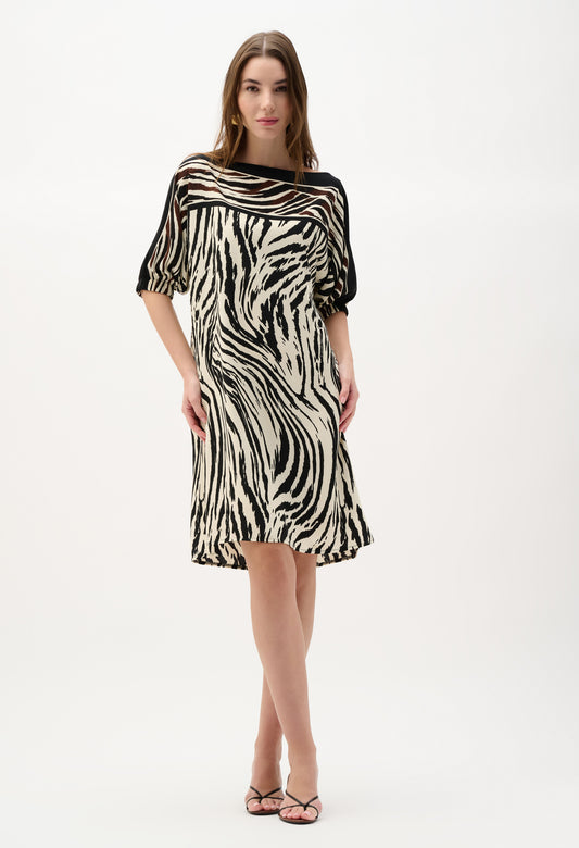 animal print shirt dress