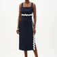 navy midi dress