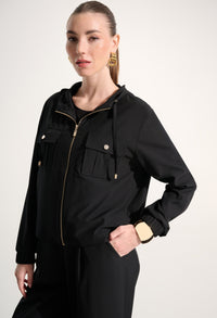 Hooded Zipper Casual Jacket