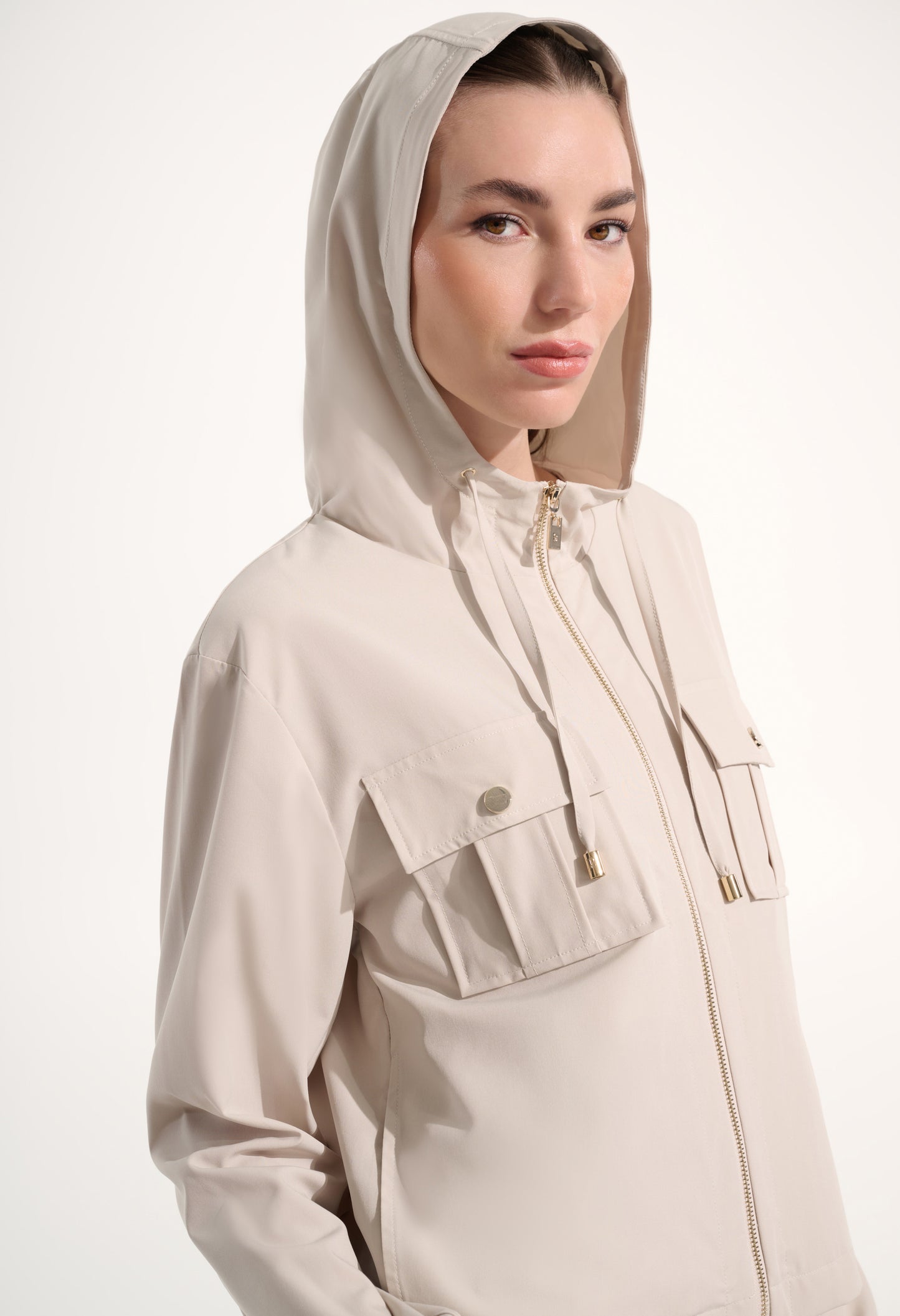 Hooded Zipper Casual Jacket