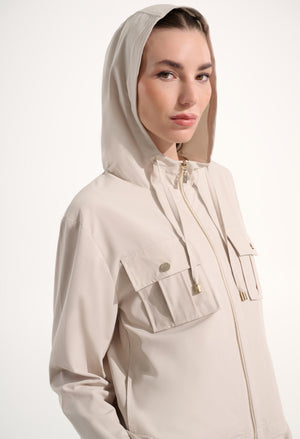 Hooded Zipper Casual Jacket