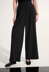 Pull-on Wide Leg Trousers