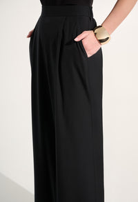 Pull-on Wide Leg Trousers