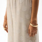 Chiffon Jacquard Dot Print Wide Trousers