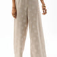 Chiffon Jacquard Dot Print Wide Trousers
