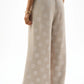 Chiffon Jacquard Dot Print Wide Trousers