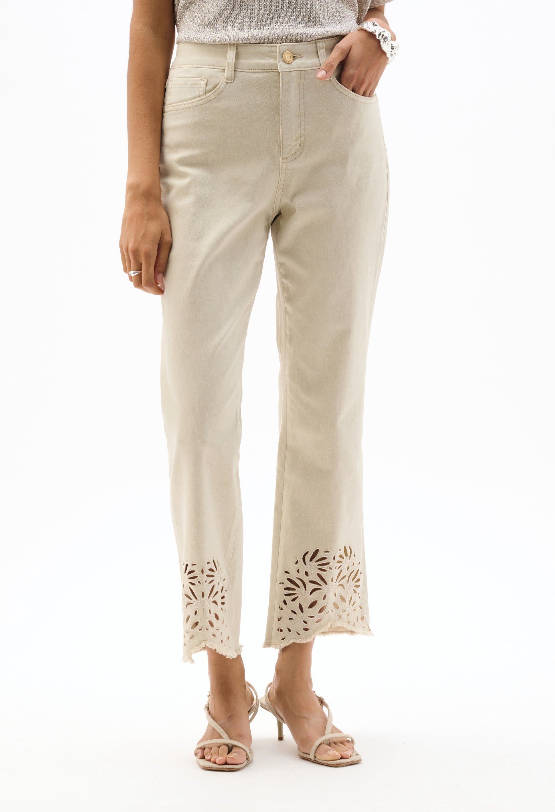 beige jeans