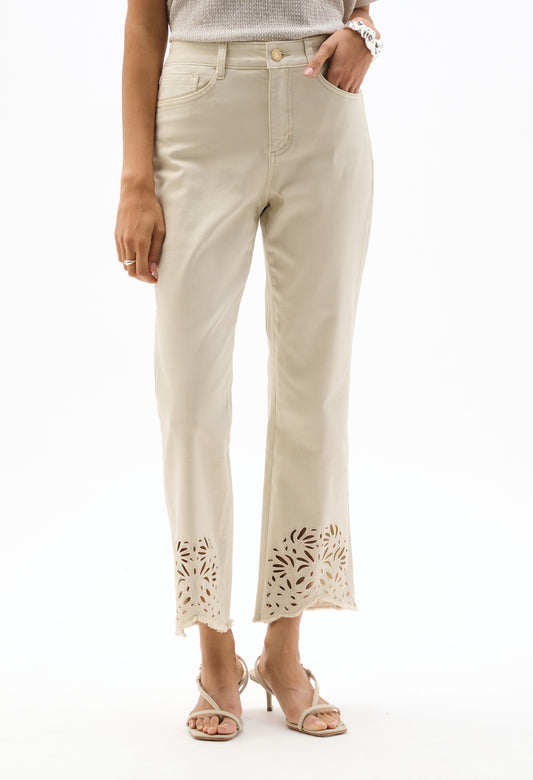 beige jeans