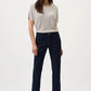 Metallic Knitted T-shirt with Rhinestones