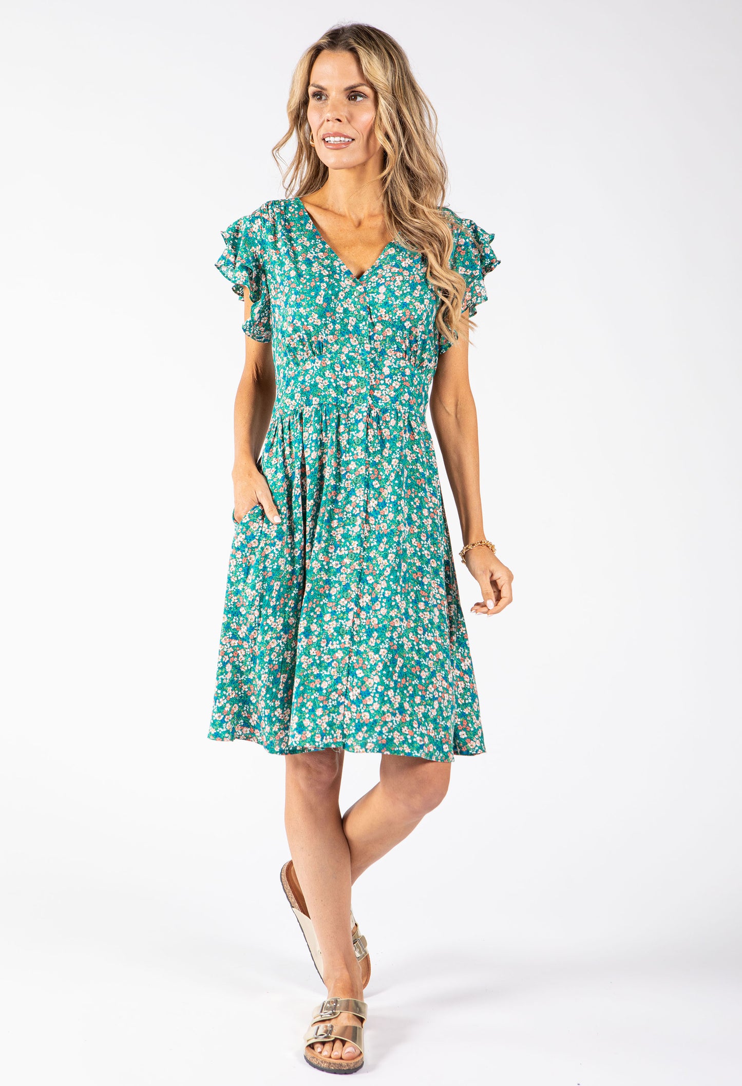 Floral Print Short Dress
