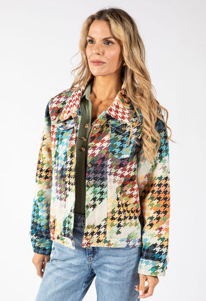 Houndstooth Tapestry Jacket