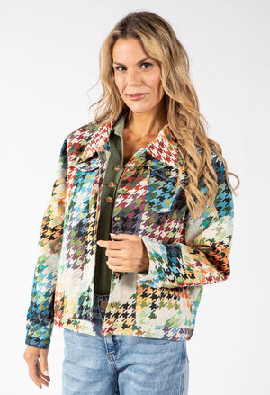 Houndstooth Tapestry Jacket