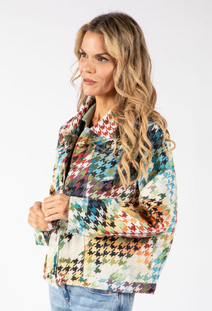 Houndstooth Tapestry Jacket