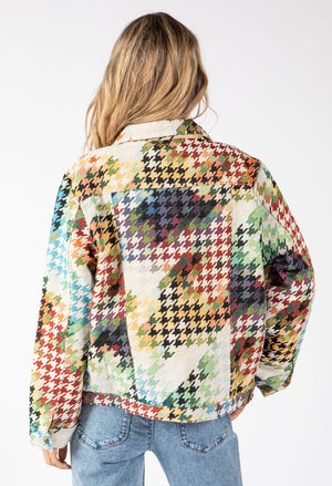 Houndstooth Tapestry Jacket