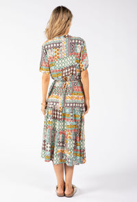 Mosaic Print Dress