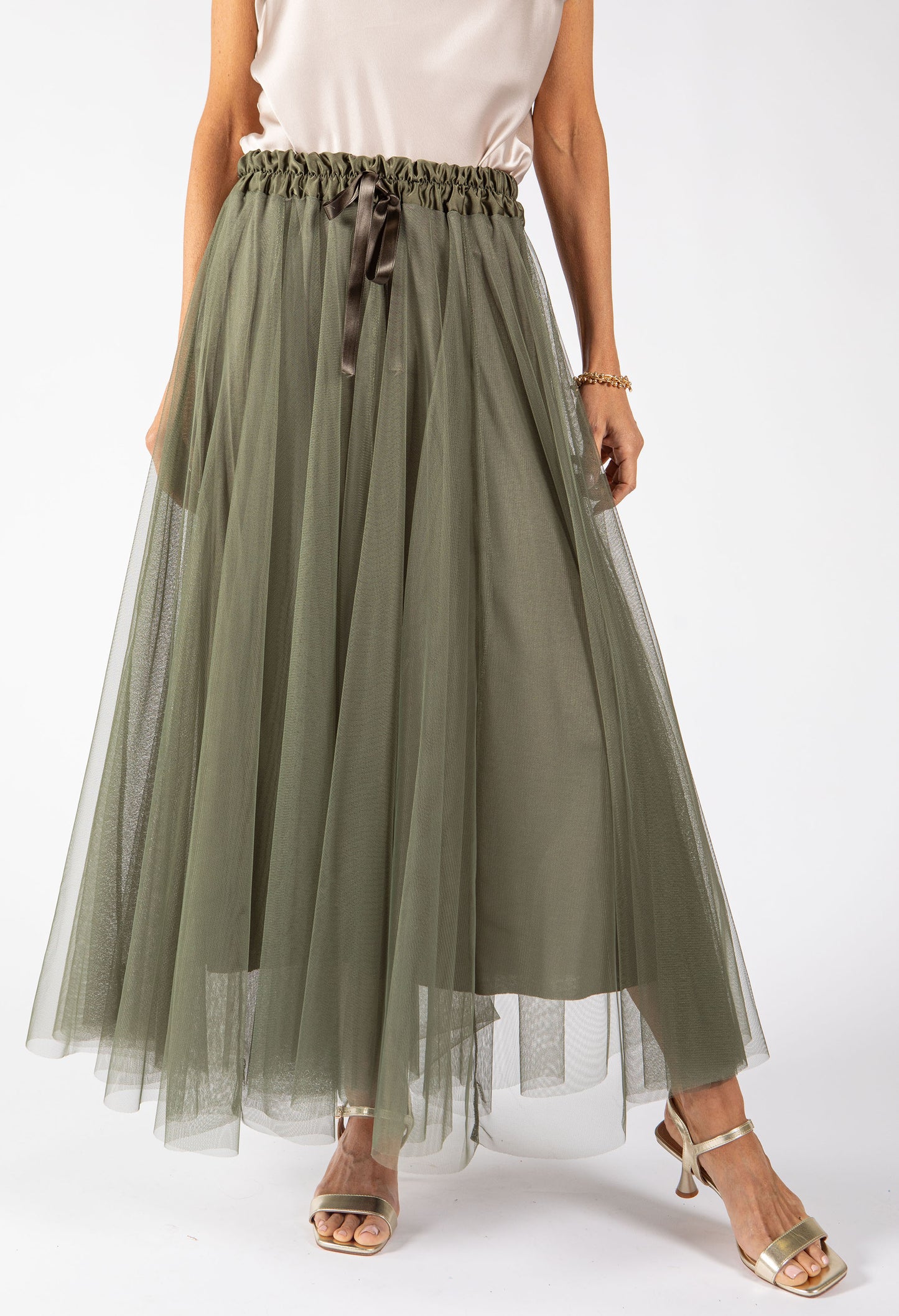 Tulle Midi Skirt