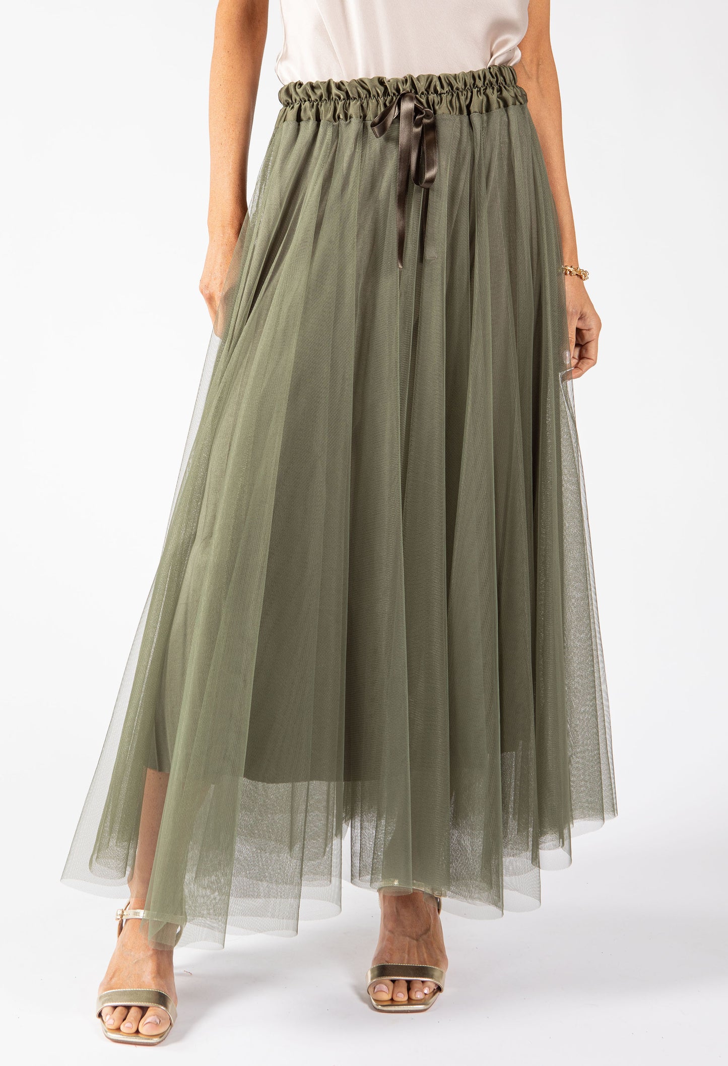 Tulle Midi Skirt