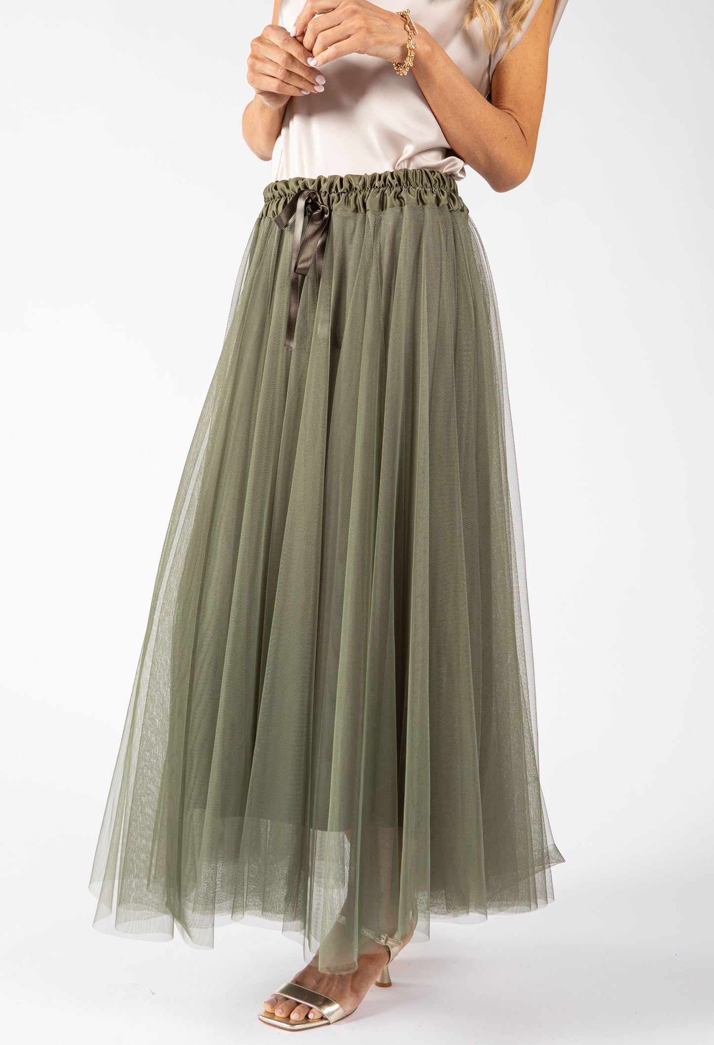 Tulle Midi Skirt