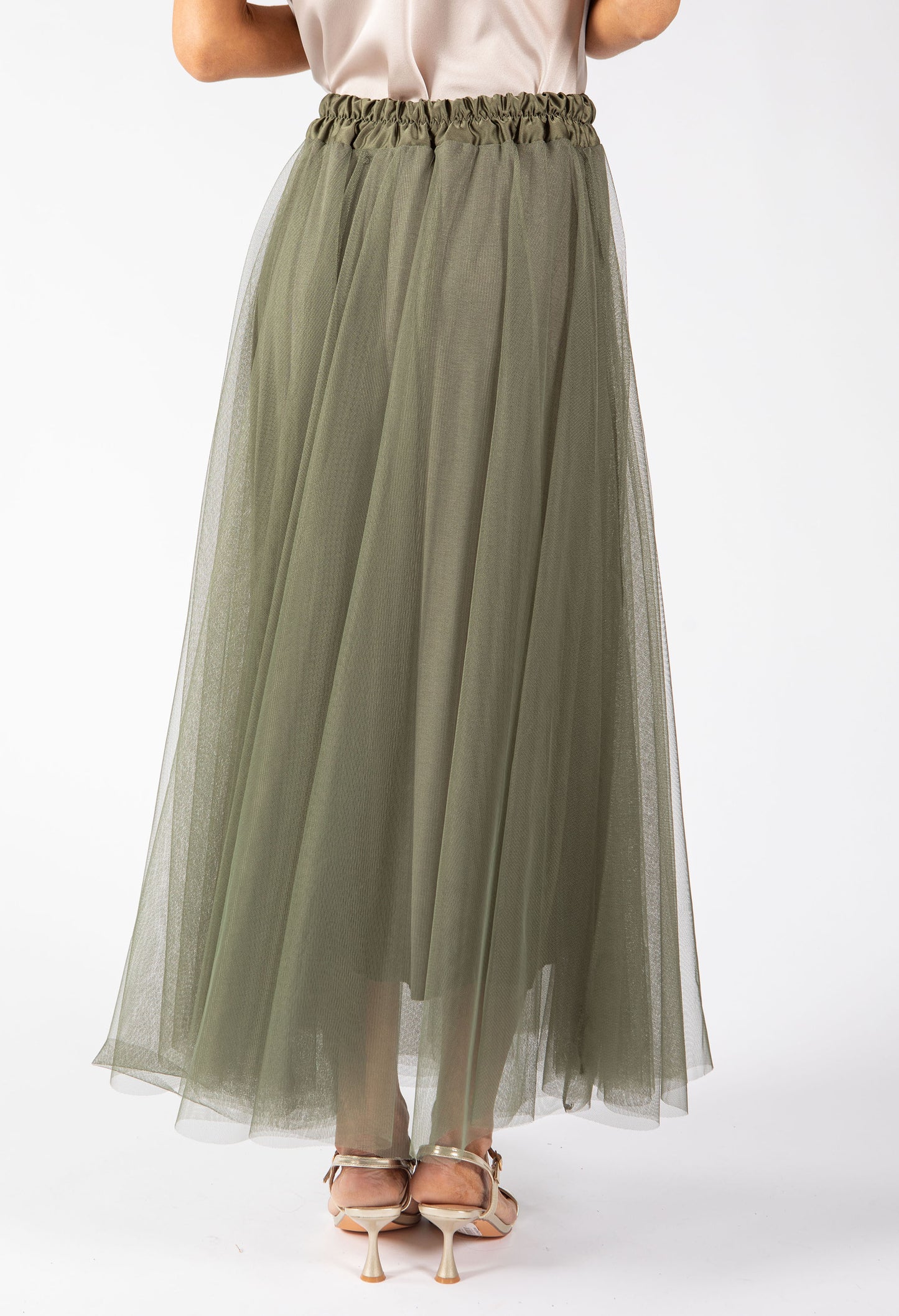 Tulle Midi Skirt