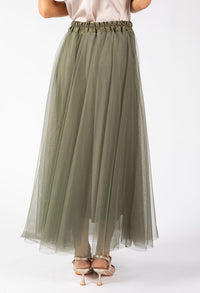 Tulle Midi Skirt