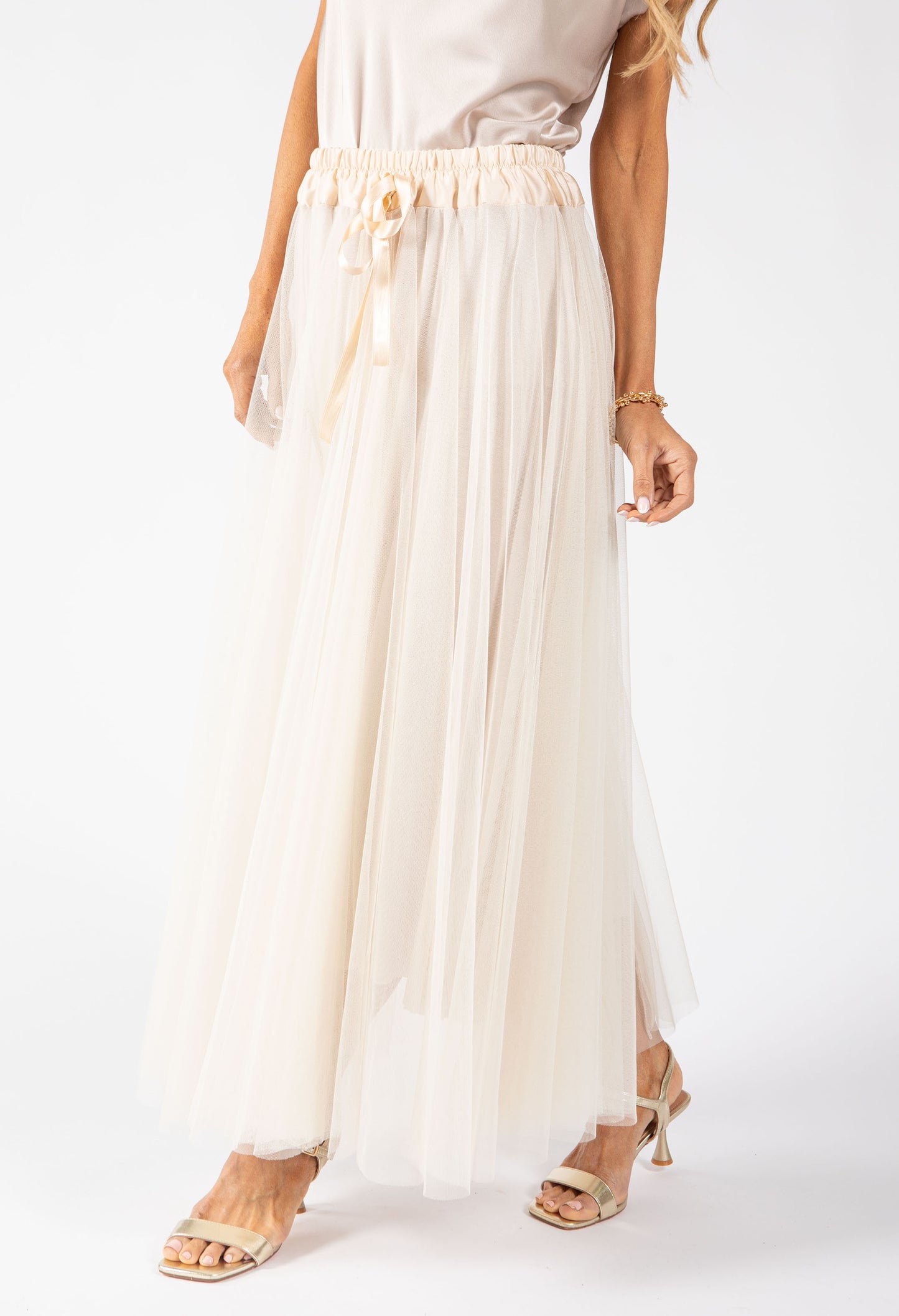 Tulle Midi Skirt