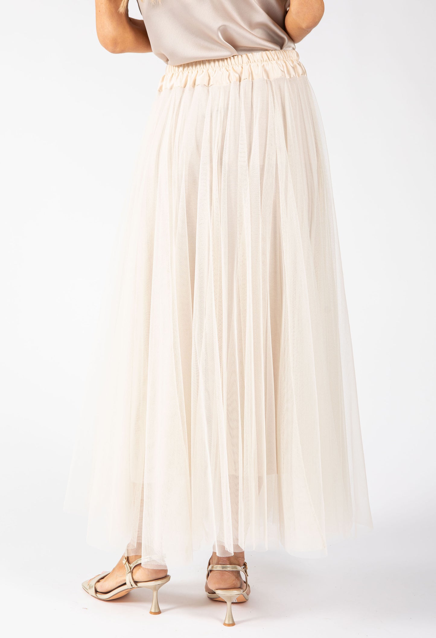 Tulle Midi Skirt