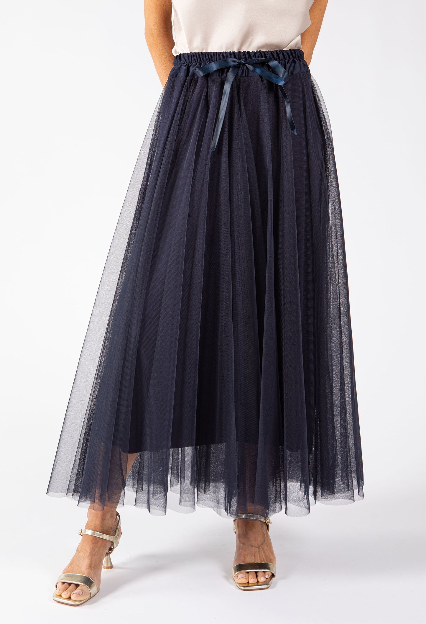 Tulle Midi Skirt