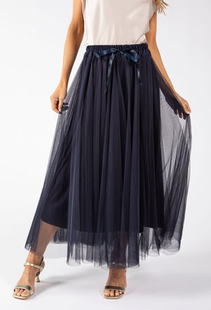 Tulle Midi Skirt