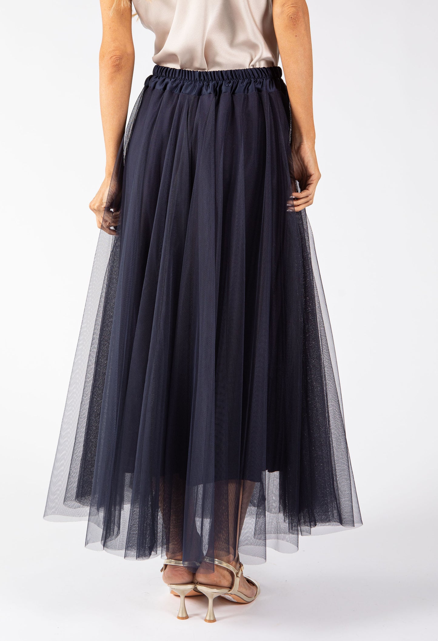 Tulle Midi Skirt