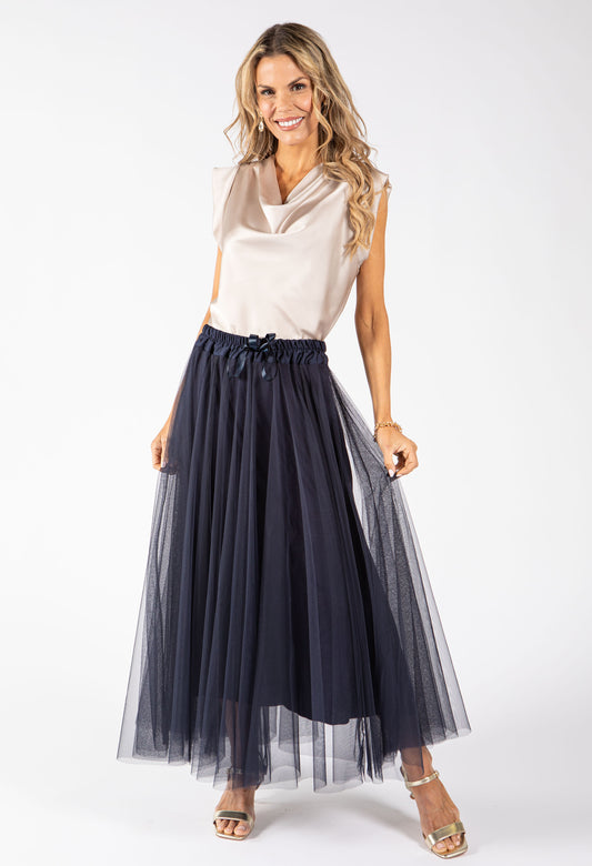 Tulle Midi Skirt