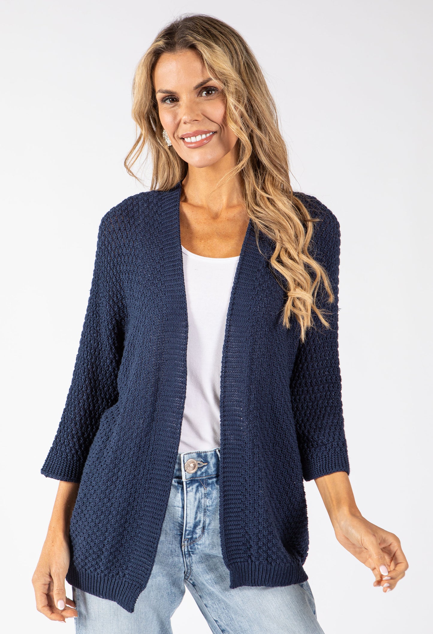 Open Front Knit Cardigan