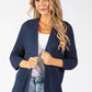 Open Front Knit Cardigan