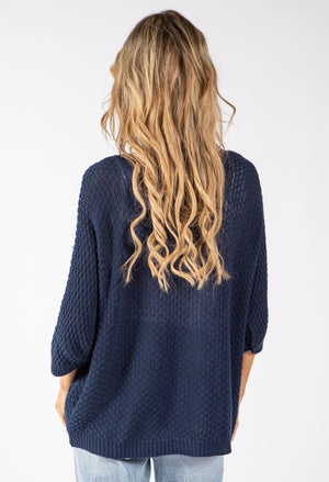 Open Front Knit Cardigan