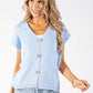 Gold Button Knitted Vest