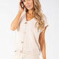 Gold Button Knitted Vest