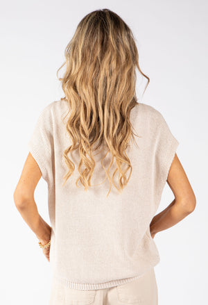 Gold Button Knitted Vest